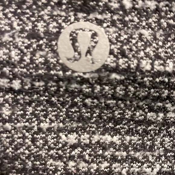 Womens Lululemon Heathered black white Leggings Tall 14” waist - Picture 4 of 5